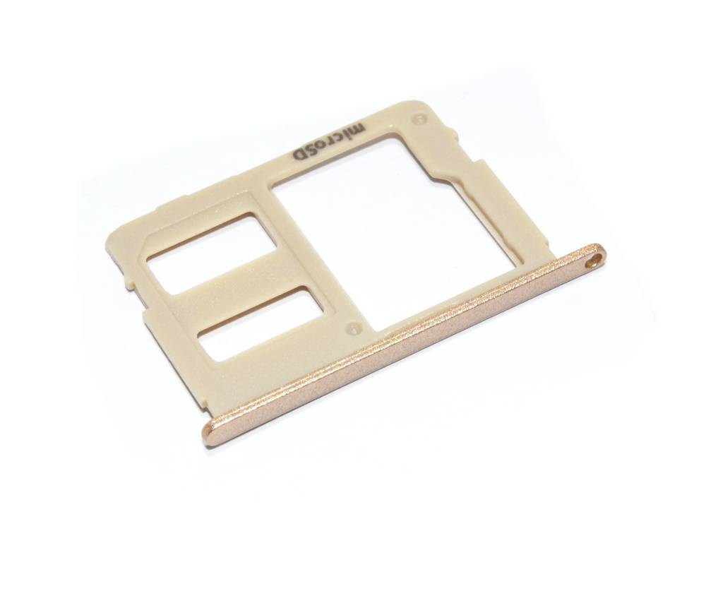Βάση Κάρτας Μνήμης Samsung SM-J530F Galaxy J5 (2017) Χρυσαφί Original GH64-06366C