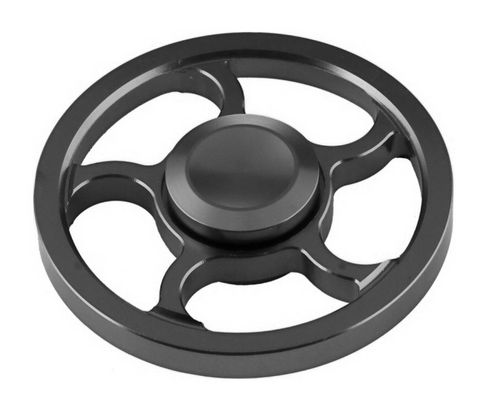 Fidget Spinner Aluminum Wind Wheel Alloy Μαύρο 3 min