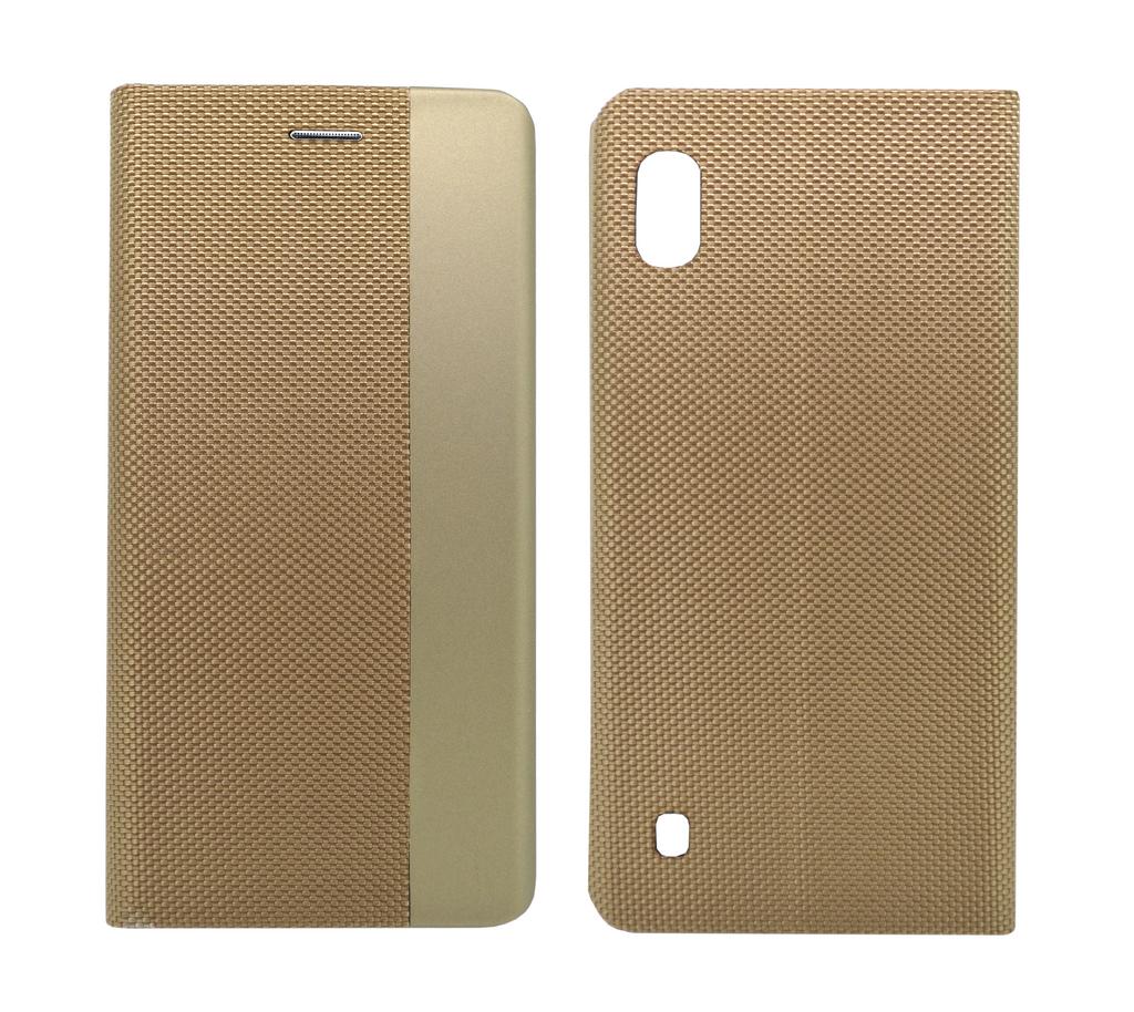 Θήκη Book Ancus Magnetic Canvas για Samsung SM-A105F Galaxy A10 TPU Χρυσαφί