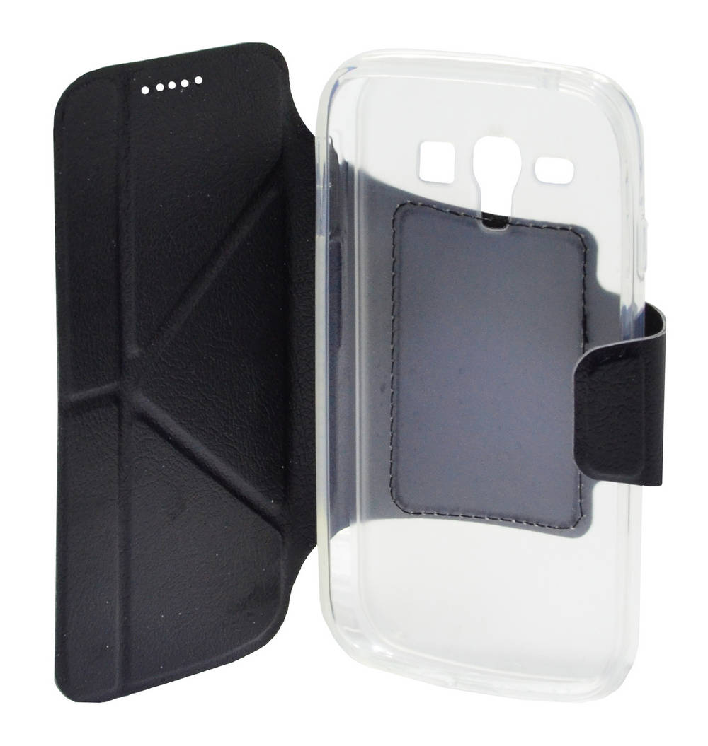 Θήκη Book Ancus Classic για Samsung i8262D Galaxy Core Duos Μαύρη